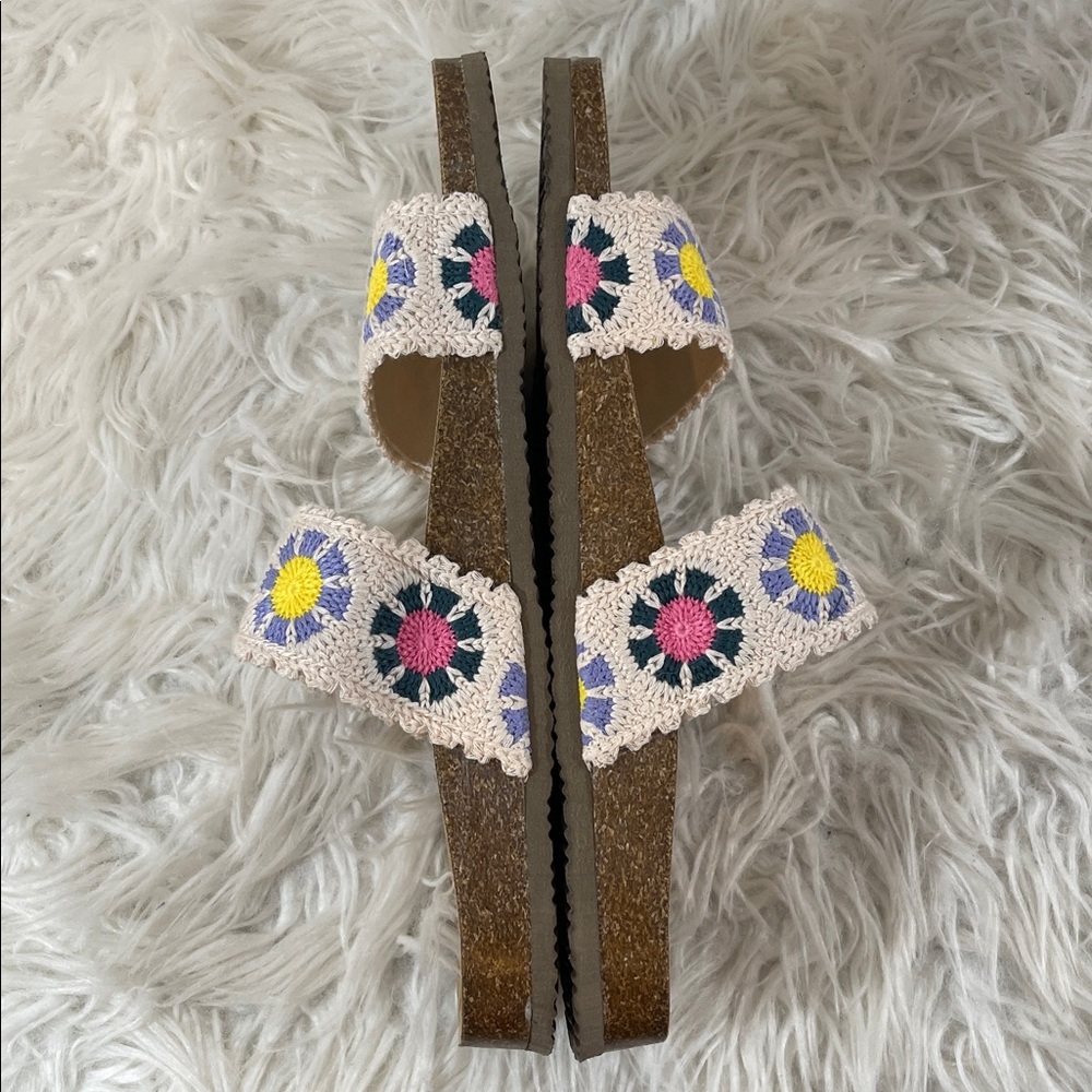 UNIONBAY Monica Ivory Crochet Slip-On Slide Sandals Size 11 NEW - Picture 8 of 14